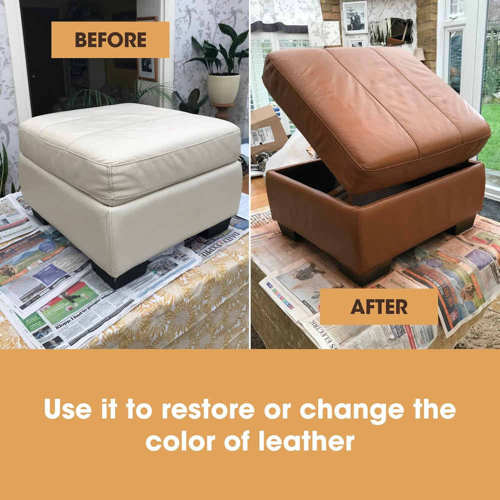 Furniture Clinic - Leather Repair Paint Before and After