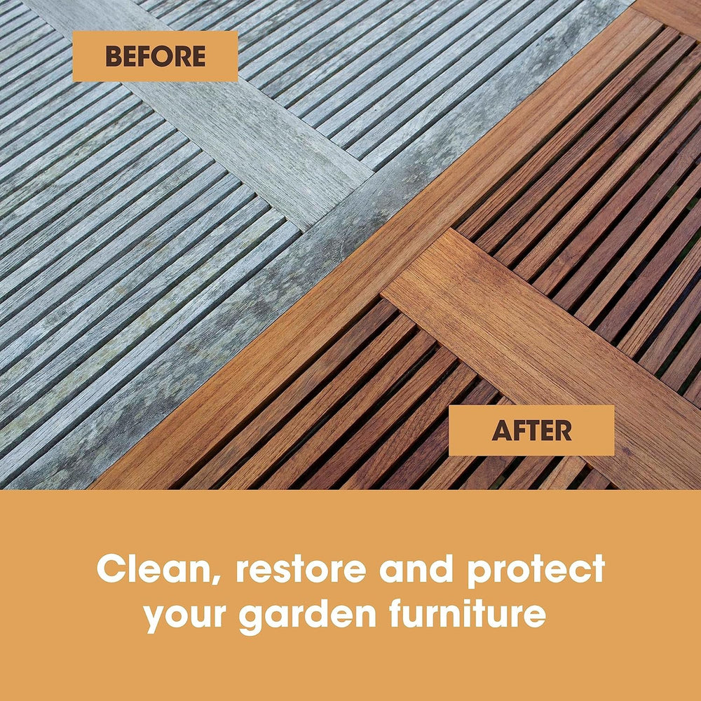 Furniture Clinic - Teak Care Kit Before and After