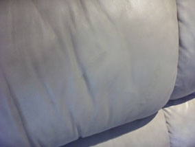 Leather Sofa Cut Repair - After