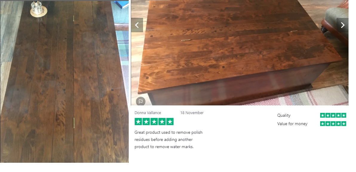 Using wood cleaner results